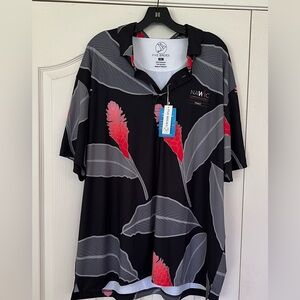 For the big guy. Unique Five Birdies 2XL golf shirt from Hawaii w/ Logo NAWIC
